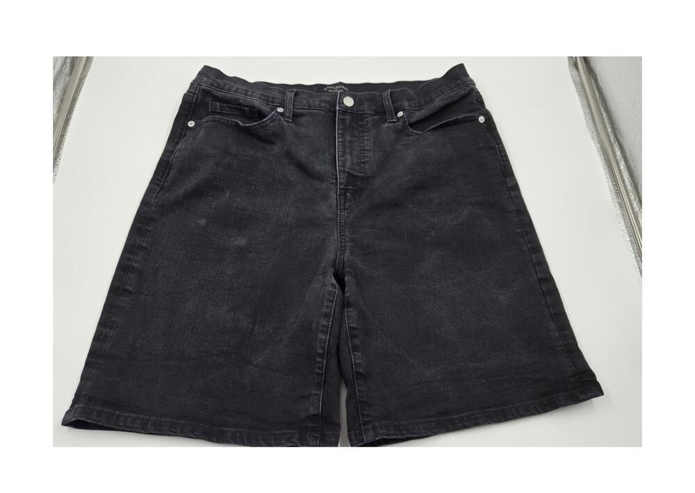 Banana Republic Factory Black Denim Jean Shorts Size 14